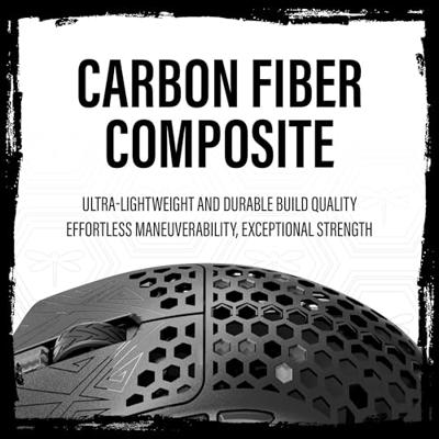 Vancer Vancer X Arbiter Studio Akitsu Carbon Fiber Gaming Maus, wireless - schwarz Muis 7 Toetsen Vancer Vancer X Arbiter Studio Akitsu Carbon Fiber Gaming Maus, wireless - schwarz Muis 7 Toetsen