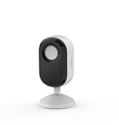 Arlo Essential 3 Indoor 2K, WiFi-binnencamera voor huisdieren, nachtzicht, tweerichtingsaudio, lenssluiter, 2 witte camera's