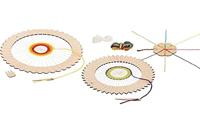 Goki houten weefgetouw rond en vlechtboem knutselset - thumbnail