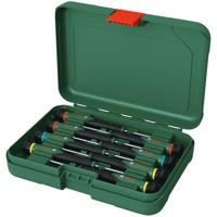 Bosch Groen Precision screwdriver set 8-piece (Precisieschroevendraaierset 60mm 8 stuks: SL1,5, SL2,5, SL3, PH00, PH0, TX5, TX6, TX8) - 1600A02Z9M - thumbnail
