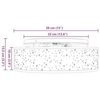 VidaXL Plafonnière met schijnwerpers zwart 38 x 38 x 13,5 cm stof - thumbnail