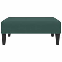 Slaapbank 2-zits met voetenbank fluweel donkergroen - thumbnail