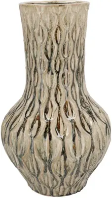 Daan Kromhout Design vaas aardewerk inga boa 23x39cm green