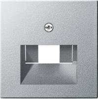 Gira E2 inzetplaat voor UAE datadoos aluminium - thumbnail