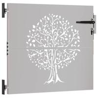 Poort 85x75 cm boomontwerp cortenstaal - thumbnail