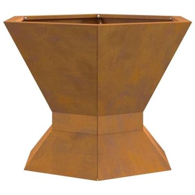 VidaXL Vuurkorf bruin 50 x 50 x 40 cm cortenstaal VidaXL Vuurkorf bruin 50 x 50 x 40 cm cortenstaal