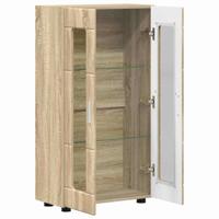 Dressoir met plank Sonoma Eiken 55,5 x 29 x 100 cm Bewerkt hout - thumbnail