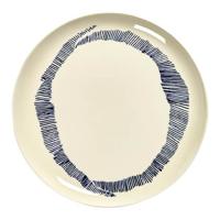 SERAX - Feast by Ottolenghi - Bord L 26x26cm wit Swirl-Stripes bl - thumbnail