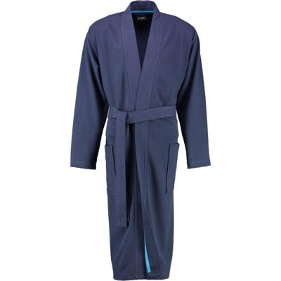 Cawö Cawö 816 Heren kimono badjas - marine-14 46/48