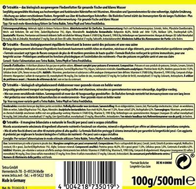 Tetra Tetramin Bio-Active 500ml - Compleet Hoofdvoeder voor Verhoogde Weerstand van Tropische Siervissen - thumbnail