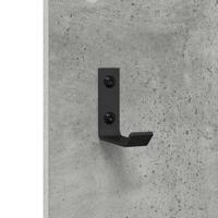 Wandgemonteerde kapstok met opslag Betongrijs 96 x 1.5 x 90 cm - thumbnail