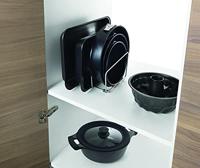 Metaltex backy bakspullen en snijplankhouder 22x21x14 cm zilver - thumbnail