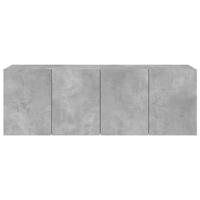 Tv-meubels 2 st wandgemonteerd 60x30x41 cm betongrijs - thumbnail