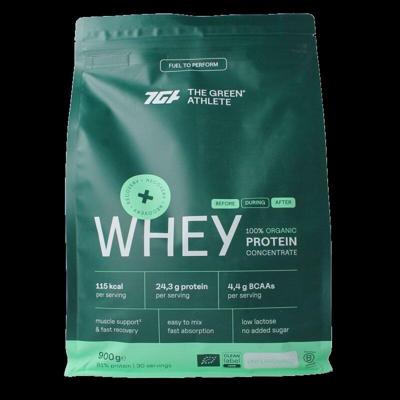 The Green Athlete Whey protein concentrate unflavoured bio 900 Gram