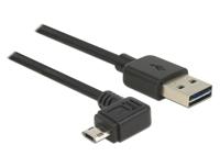 DeLOCK 83853 2m USB A Micro-USB B Zwart USB-kabel - thumbnail