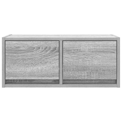 TV-meubel 60x31x25,5 cm bewerkt hout grijs sonoma eikenkleurig
