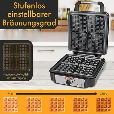 Profi Cook PC-WA 1241 Wafelijzer Oververhittingsbeveiliging, Controlelampje, Anti-aanbaklaag, Traploze temperatuurregeling Zwart