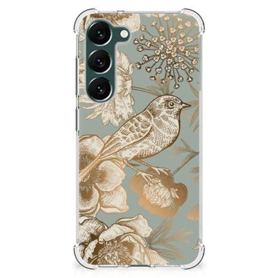 Case voor Samsung Galaxy S23 Plus Vintage Bird Flowers Case voor Samsung Galaxy S23 Plus Vintage Bird Flowers