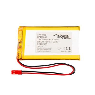 Akyga LP475085 Accupack Batterijgrootte: Speciaal LiPo 3.7 V 2500 mAh