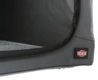 Trixie soft kennel easy reisbench grijs - thumbnail