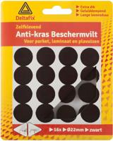 Anti-krasvilt rond 22mm zwart Deltafix - Deltafix - thumbnail