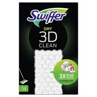 Swiffer dry 3d clean stofwisdoekjes 14st - thumbnail