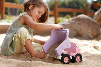 Green Toys roze kiepwagen gerecycled