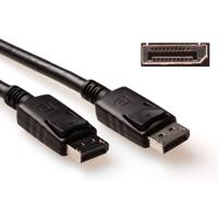 ACT AK3980 4K DisplayPort kabel | Male/Male | Power Pin 20 aangesloten | Zwart | 2 meter - thumbnail