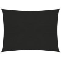 Zonnezeil 160 g/m 5x6 m HDPE zwart - thumbnail