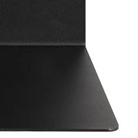 Bendt Wandplankje 'Nonny' met dubbele plank, 35cm, metaal, kleur Zwart - thumbnail