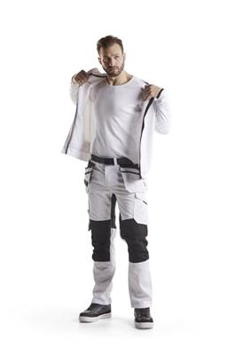 Blåkläder Hoodie met rits 33632526 | Wit/Donkergrijs | Maat 3XL - 7330509644379 Blåkläder Hoodie met rits 33632526 | Wit/Donkergrijs | Maat 3XL - 7330509644379