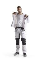 Blåkläder Hoodie met rits 33632526 | Wit/Donkergrijs | Maat 3XL - 7330509644379 - thumbnail