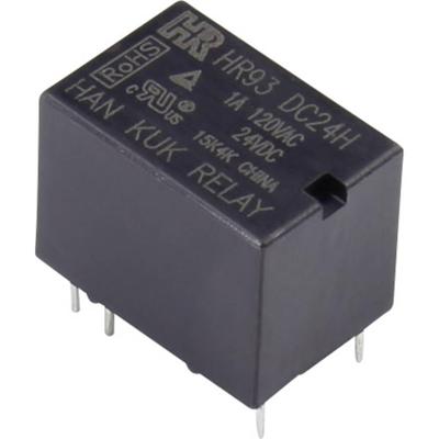 HR93-DC24H Printrelais 24 V/DC 2 A 1x wisselcontact 1 stuk(s) HR93-DC24H Printrelais 24 V/DC 2 A 1x wisselcontact 1 stuk(s)