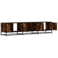 Tv-meubel 180x35x41 cm bewerkt hout gerookt eikenkleurig - thumbnail