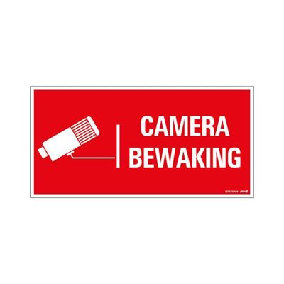 Bord Camerabewaking - 150x300 mm.