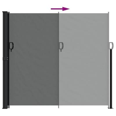 VidaXL Uitschuifbaar zijluifel antraciet 180x300 cm