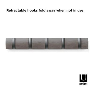 Umbra Flip 5 kapstok grijs