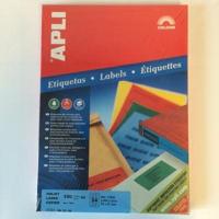 Apli laser A4 etiketten 70x37mm blauw - thumbnail