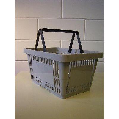 Winkelmandje grijs BIG met 2 handgrepen