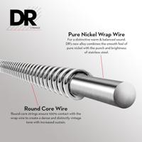 DR Strings PHR-10 Pure Blues Medium 10-46 elektrische gitaarsnaren - thumbnail