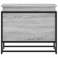 Opbergbox met deksel 60x40x51,5 cm bewerkt hout grijs sonoma - thumbnail