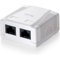 Equip 235112 surface mounted box 2-port cat.5e unshielded, white - thumbnail