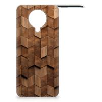 Bumper Hoesje voor Nokia G20 | G10 Wooden Cubes - thumbnail