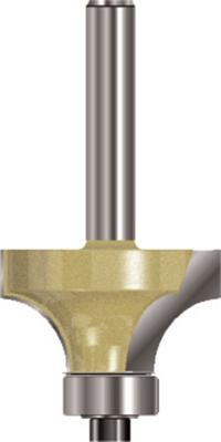 Rotec HM Afrondprofielfrees S=8,0 D=25,4 R=6,35 met geleidelager - 2700425