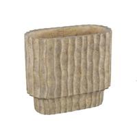 PTMD bloempot mitty ovaal l bruin 40 cm | 2 stuks - thumbnail