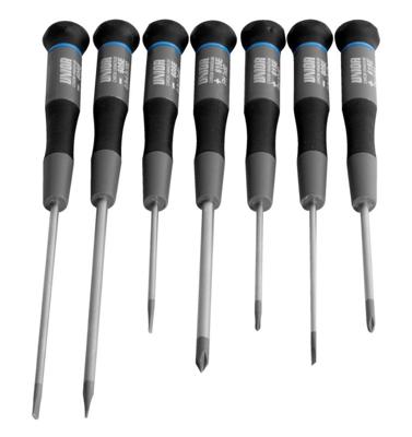 Unior Grs schroevendraaierset pl/kr elect. 7dlg