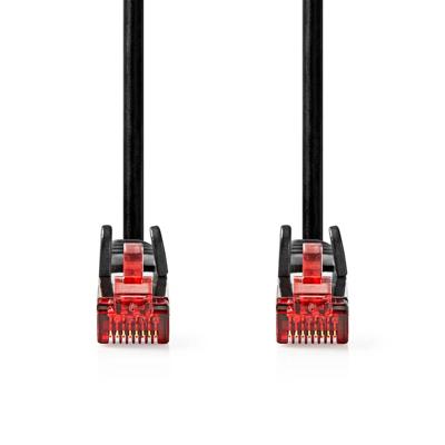 Nedis CAT6 Netwerkkabel | RJ45 Male | RJ45 Male | U/UTP | 30.0 m | Rond | PVC | Zwart | Label - CCGL85200BK300