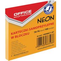 OFFICE products memoblok Neon, 76 x 76 mm, 100 vel, neonoranje - thumbnail