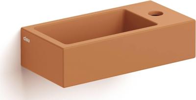 Clou Flush 3 fontein 36x18cm zonder kraangat rechts mat it zand ker CL/03.36031 Clou Flush 3 fontein 36x18cm zonder kraangat rechts mat it zand ker CL/03.36031