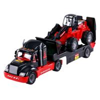 Cavallino mammoet torpedo vrachtwagen met bulldozer, schaal 1:16 - thumbnail